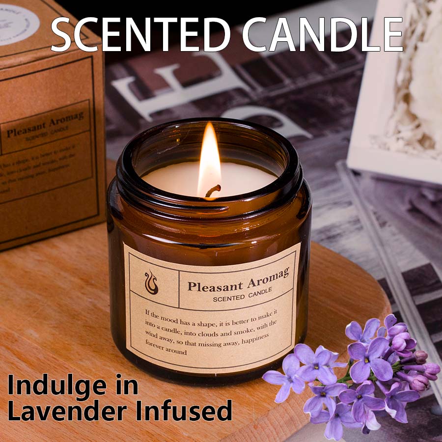 Coconut Wax Flake - Vela decorativa con aroma a lavanda,
