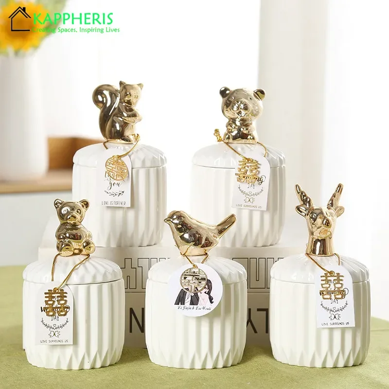 Candle Making Jars Wholesale - Frascos de vela de cerámica blanca