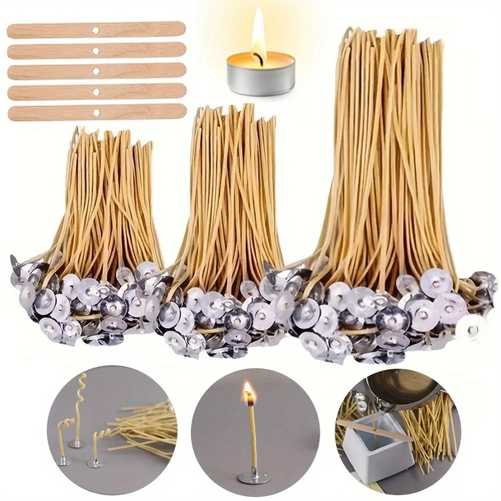 Mechas para velas, 50 Uds., me - Candle Making Kit Beeswax reseña y precio
