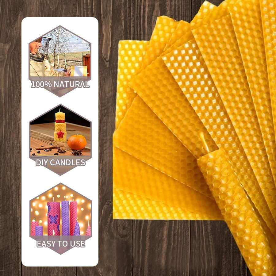 Hojas de cera de abejas Natura - Candle Making Kit Beeswax reseña y precio